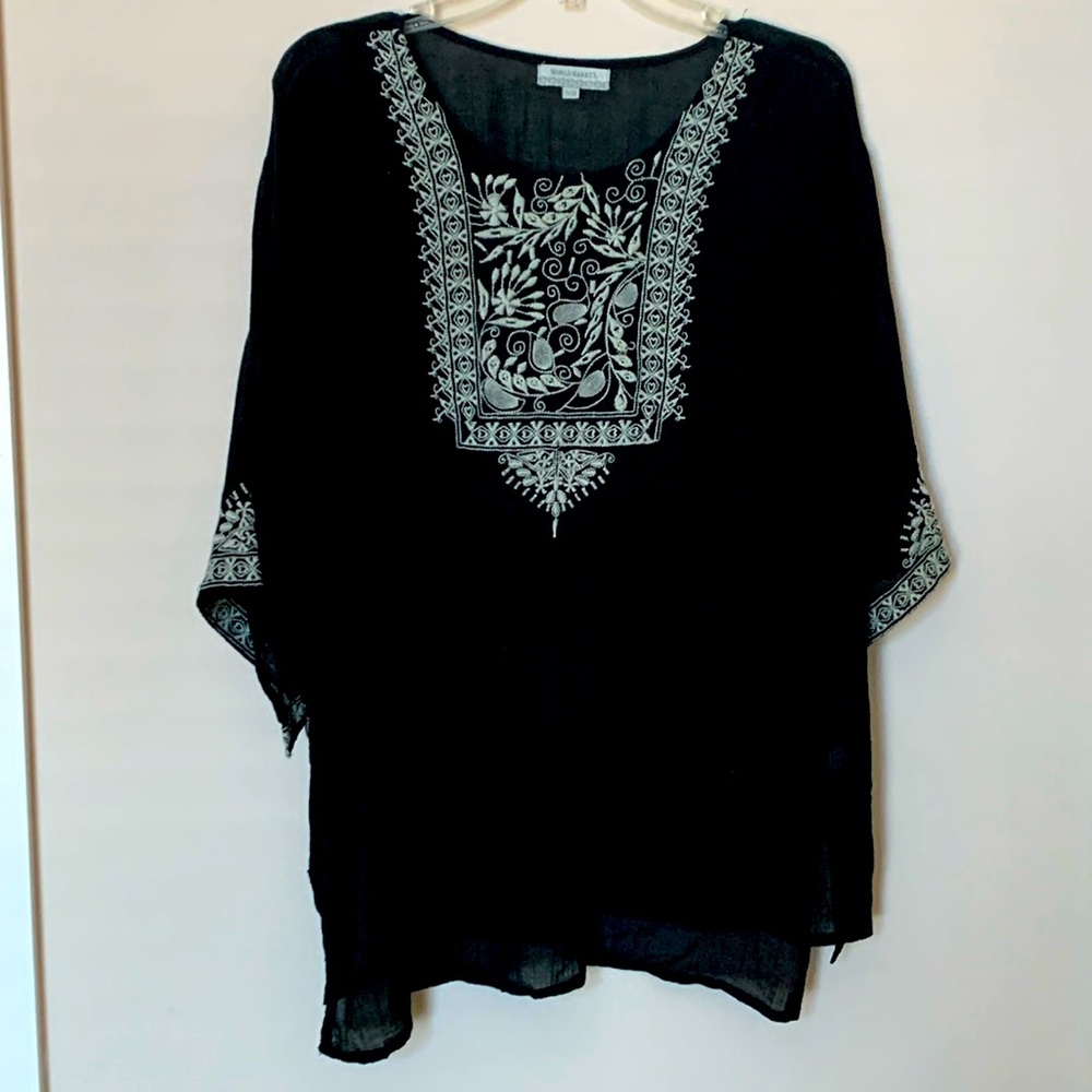 World Market Embroidered Top